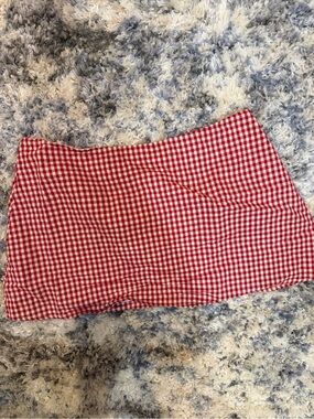 Princess Polly Red Gingham Mini Skirt